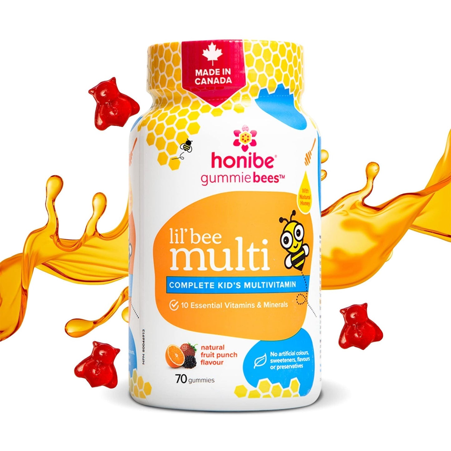 HONIBE KIDS MULTIVITAMIN 60 GUMMIES FRUIT PUNCHHONIBE KIDS MULTIVITAMIN 60 GUMMIES FRUIT PUNCH