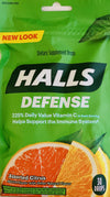 Halls Vitamin C Supplement Drops - Assorted Citrus - 30s