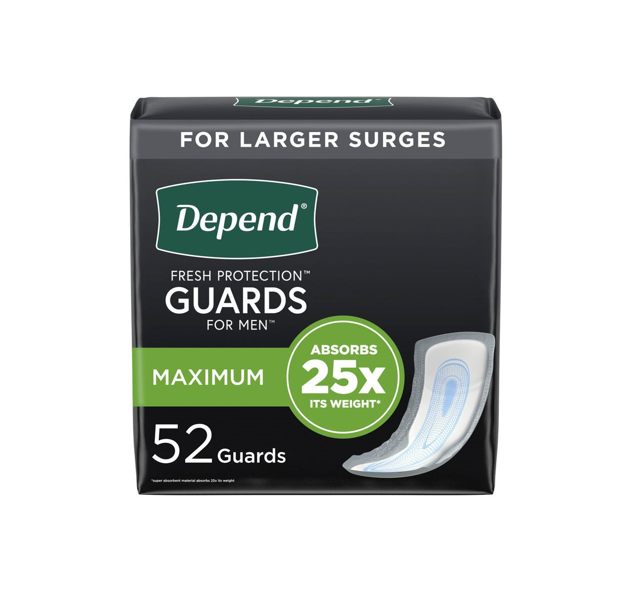 Incontinence Guards for Men, Maximum Absorbency