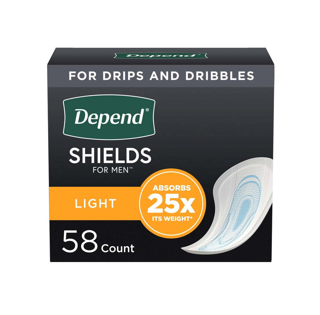 Incontinence Shields for Men, Light Absorbency Good