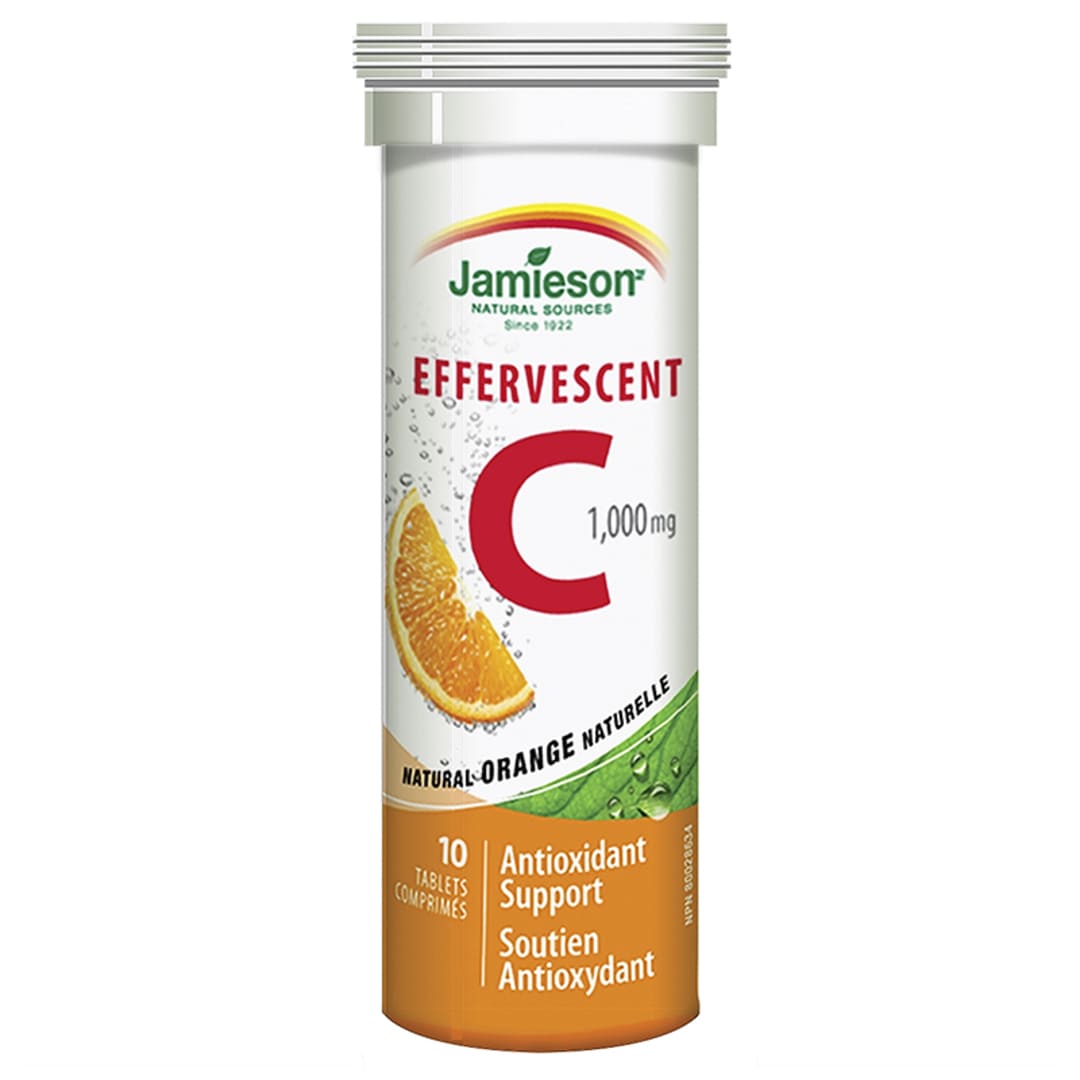 Jamieson Effervescent C 1,000 mg - Orange - 10's