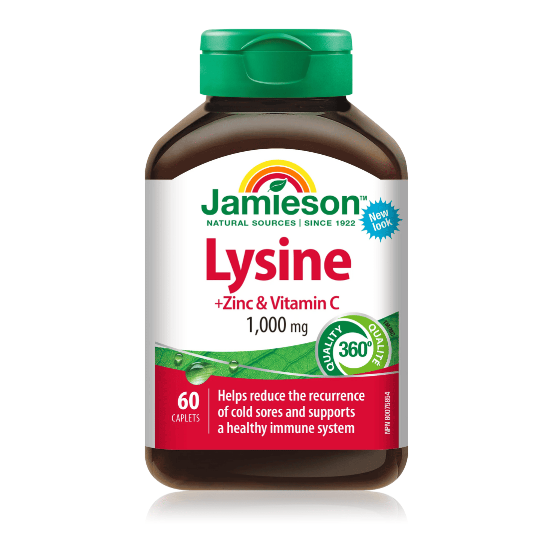 Jamieson Lysine + Zinc & Vitamin C - 1000mg - 60s