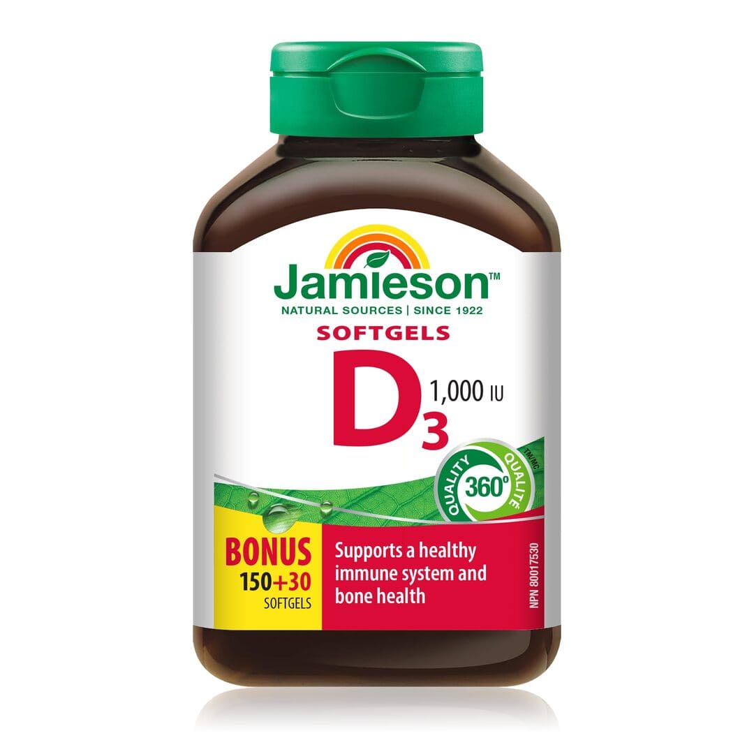 Jamieson Vitamin D 1,000 IU Softgels - Premium - 150's