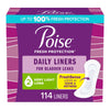 Poise Daily Incontinence Panty Liners - Very Light Absorbency - Long - 114 Count
