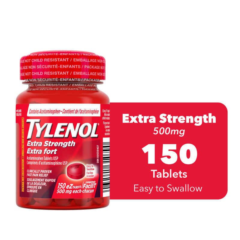 Tylenol EZ Tabs - Extra Strength - 500mg/150s
