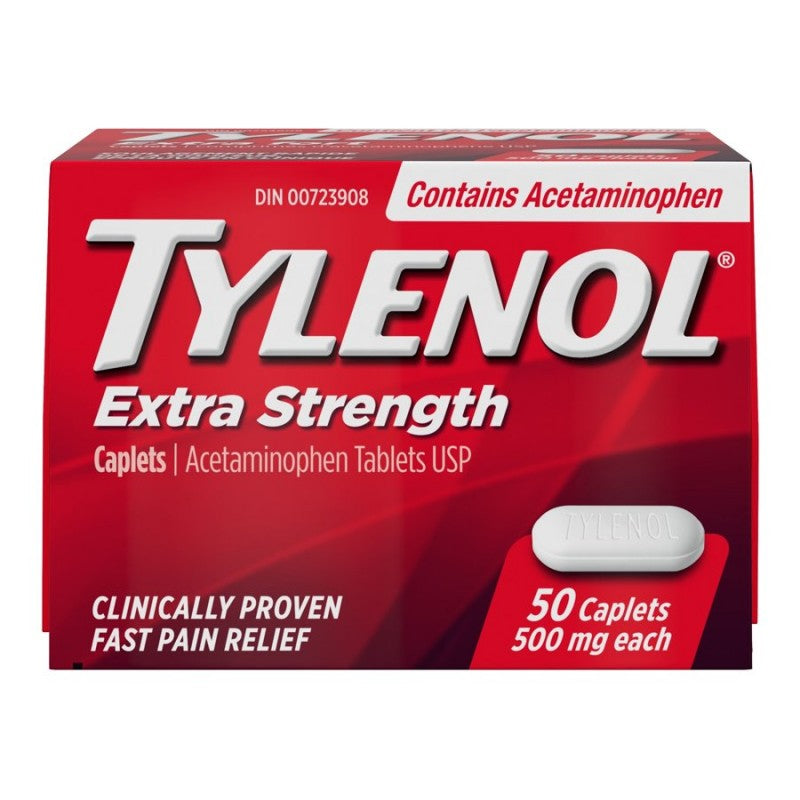 Tylenol* Extra Strength Acetaminophen Caplets - 50's