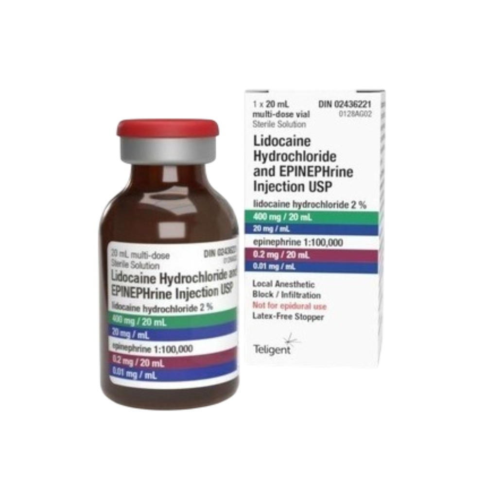 Lidocaine Hydrochloride Injection USP 2% 50 x 5mL Single-Use Vials