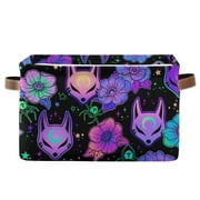 Magic Devils & Flowers Foldable Storage Basket Organizer