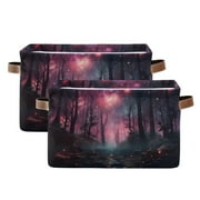 Magic Forest Foldable Storage Baskets for Home & Laundry