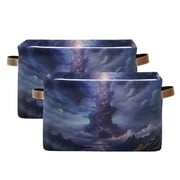 Foldable Large Storage Baskets for Laundry, Toys & More – 2 Pack