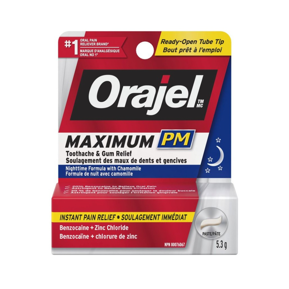 Maximum Strength Toothache and Gum Relief PM Paste