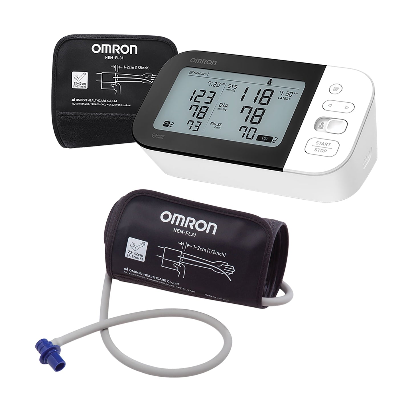 OMRON BP7350 & HEM-FL31-B: Advanced Accuracy & Comfortable Fit