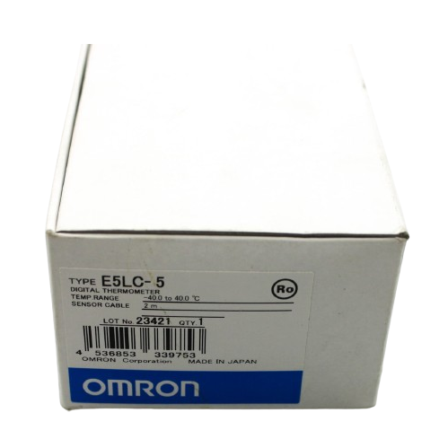 Omron E5LC Series 1 Row x 3-Digits Digital Thermometer E5LC-5
