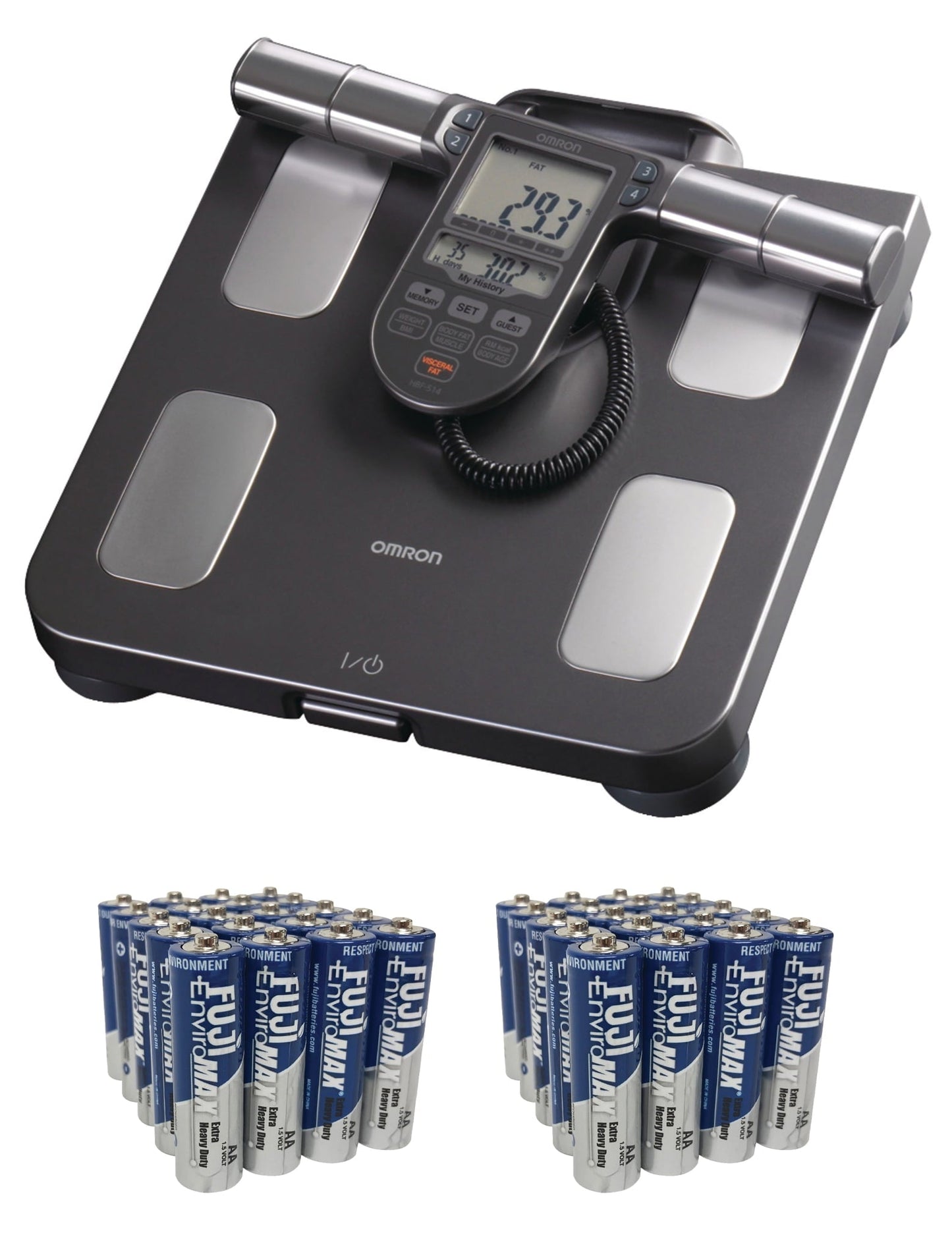 Omron Body Composition Scale with 7 Fitness Metrics & Memory