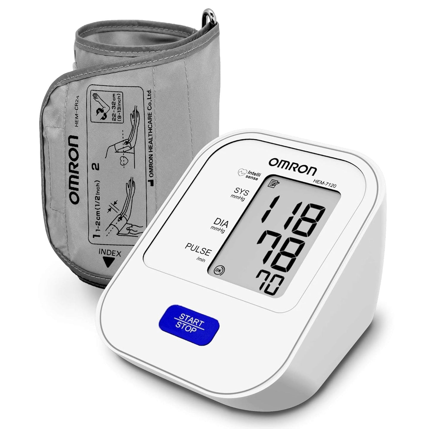 Omron HEM 7120 Fully Automatic Digital Blood Pressure Monitor With Intellisense