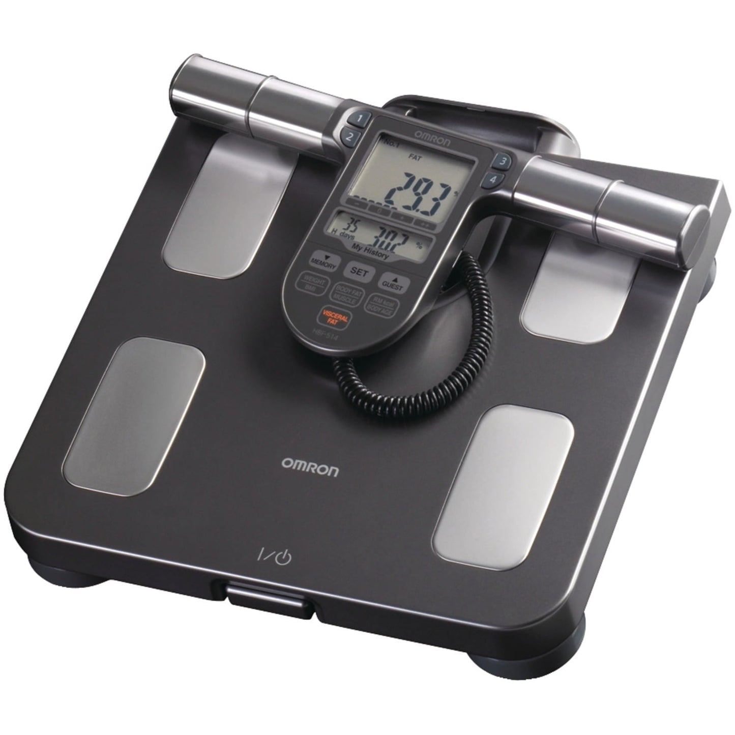 Omron Hbf-514c Full-body Composition Monitor Black Bathroom Scale