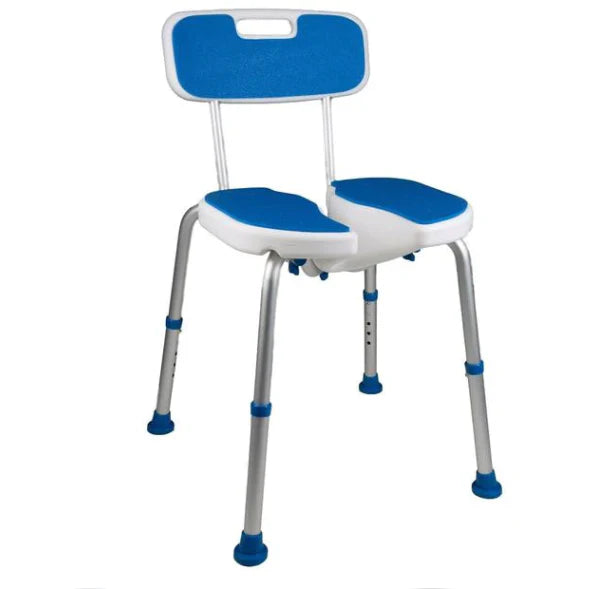 PCP ADJUSTABLE PADDED BATH SAFETY SEAT WITH BACK REST AND HYGIENIC CUTOUTPCP ADJUSTABLE PADDED BATH SAFETY SEAT WITH BACK REST AND HYGIENIC CUTOUT