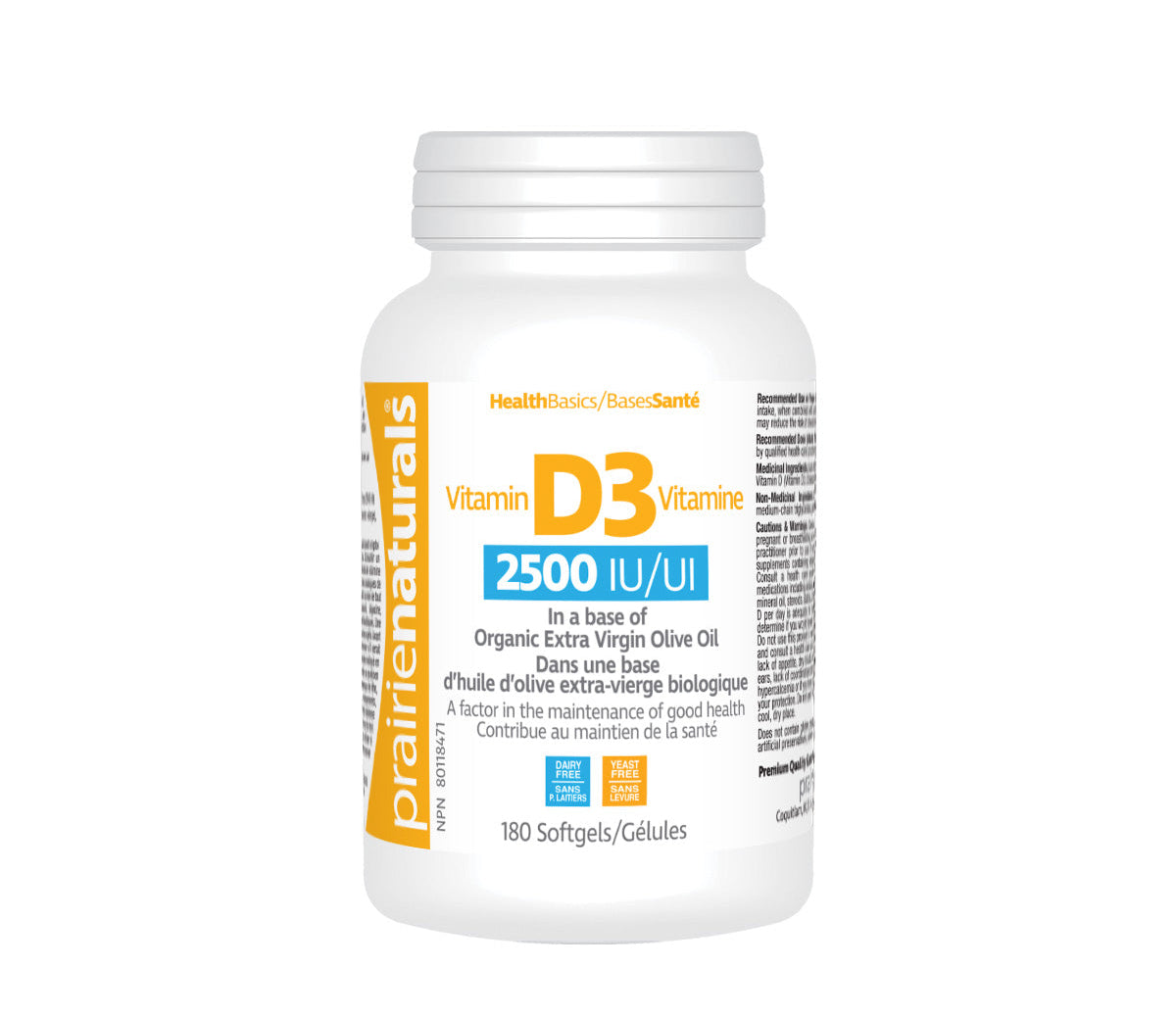PRAIRIE NATURALS VITAMIN D 2500IUPRAIRIE NATURALS VITAMIN D 2500IU