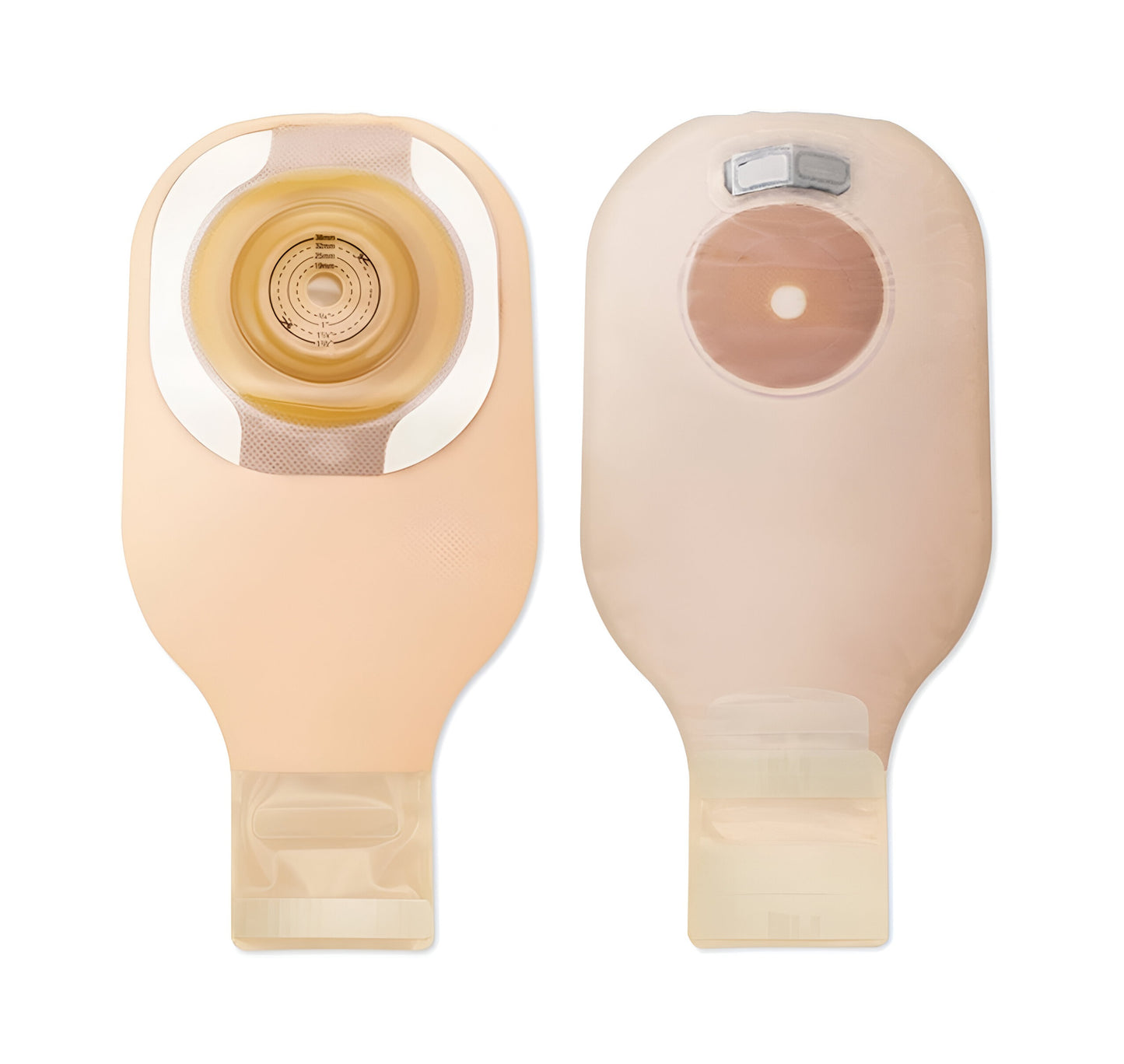 Premier Convex Drainable Ostomy Pouch – Cut-to-Fit, Beige, Box of 5