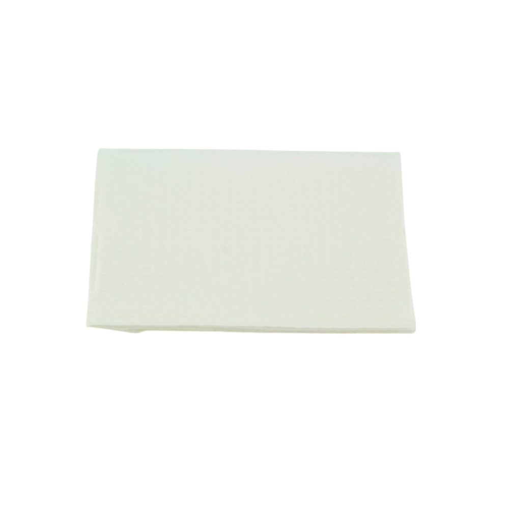 Patient Bibs/Towel, 3Ply with Polyback 13in. x 18in., White - 500/Case