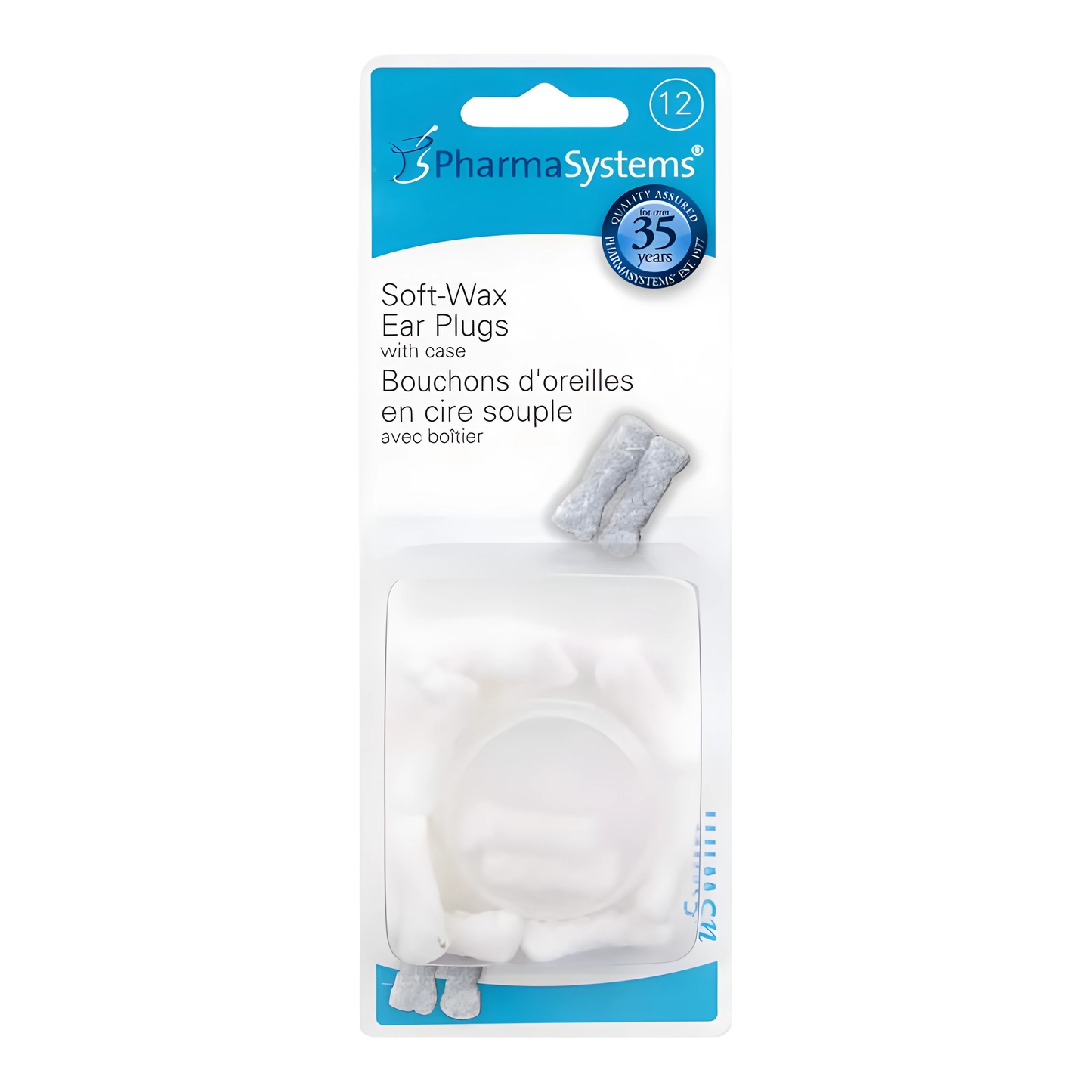 PharmaSystems Soft Wax Ear Plugs - 12s - PS858