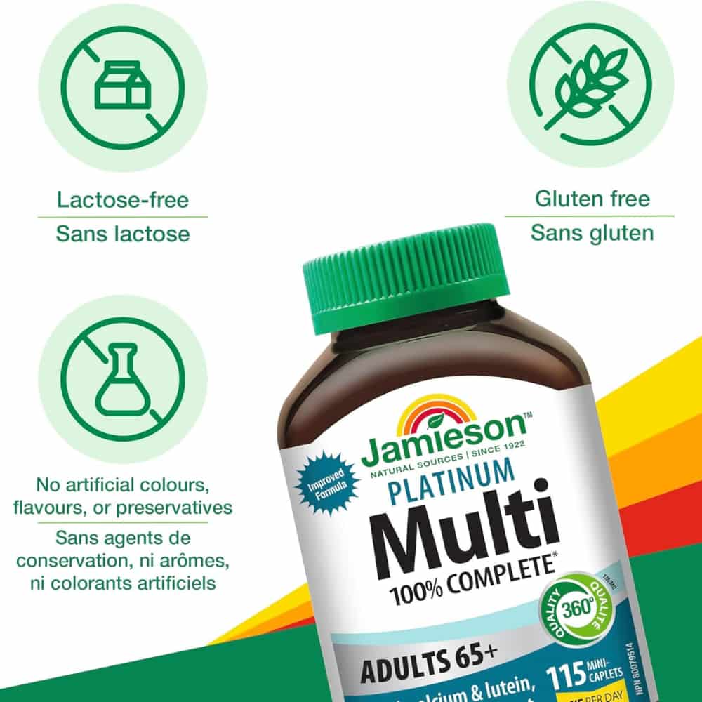 Platinum 65+ Multivitamin Immune & Bone Support