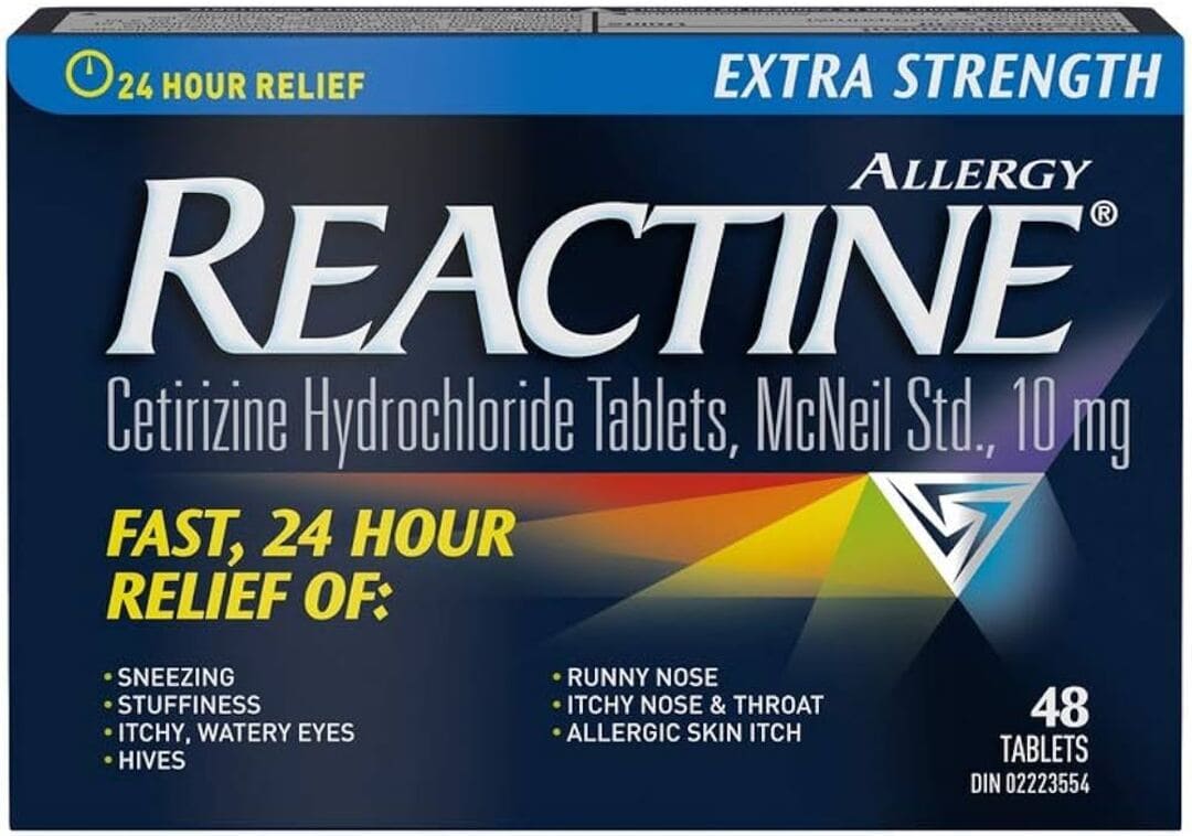 Reactine Allergy Extra Strength Cetirizine Hydrochloride Tablets - 10mg - 48's