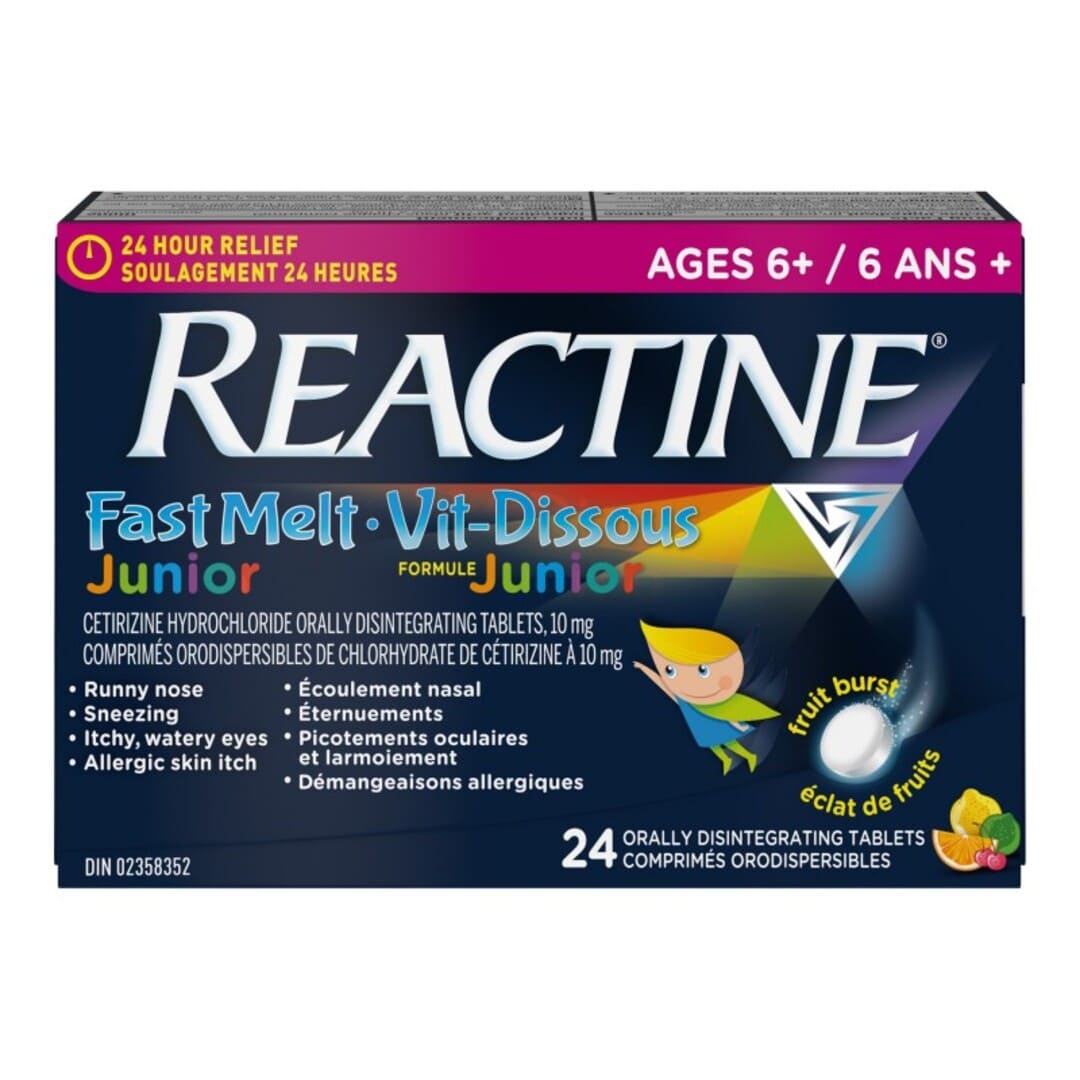 Reactine Fast Melt Junior Tablets - 24's