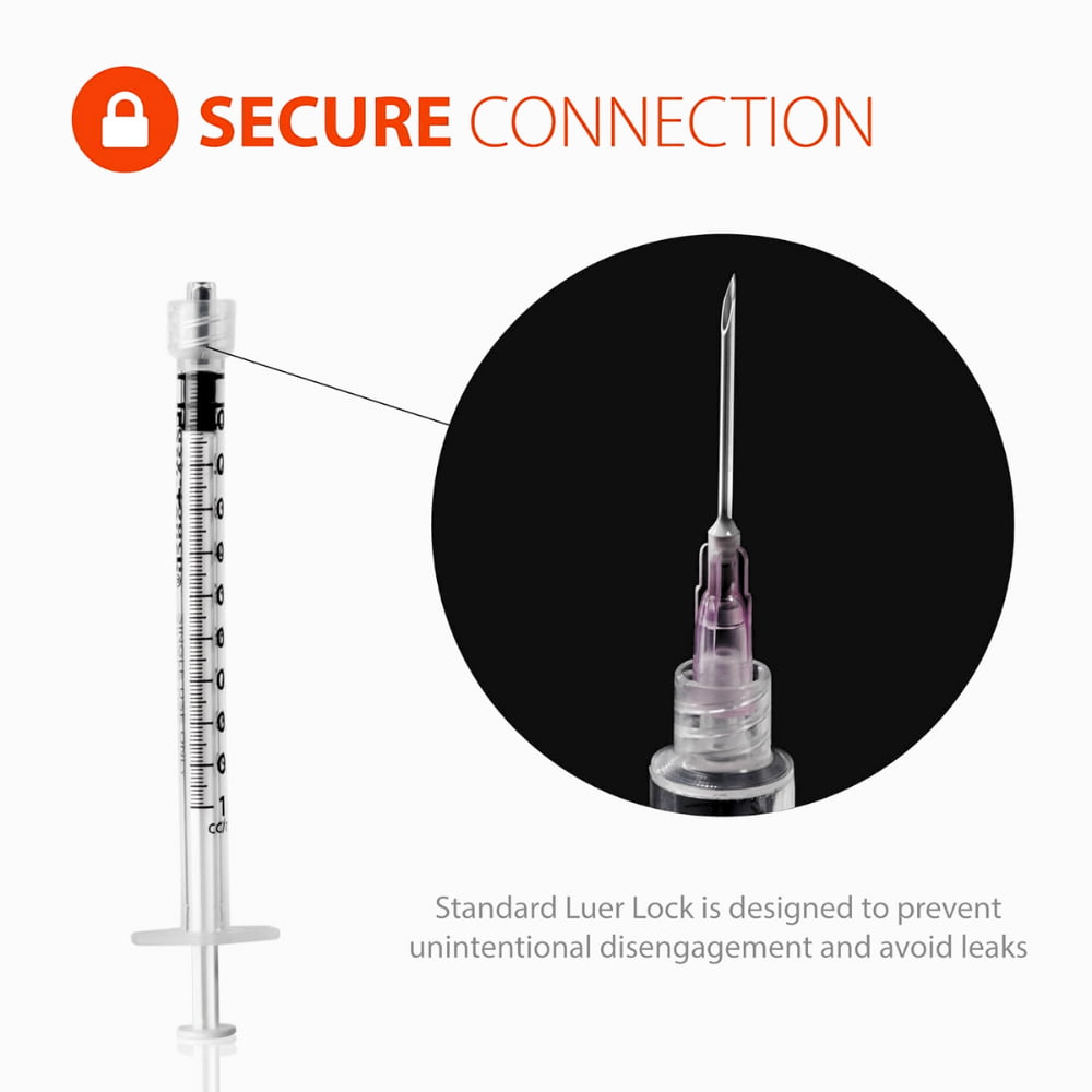 Secure lock medical syringe