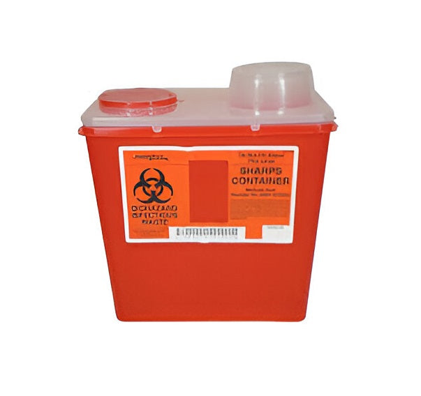 Sharps Container, 8 Quart, Monoject Sharps-A-Gator, Red