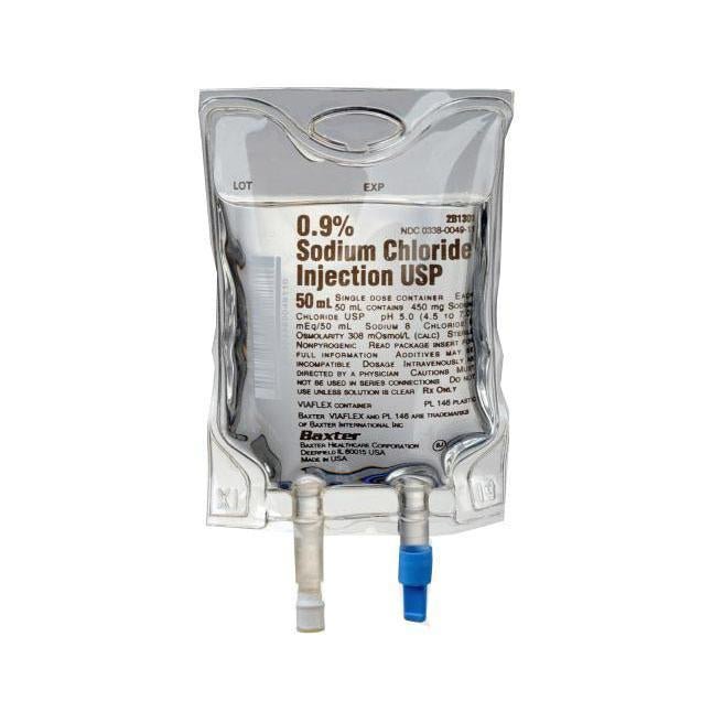 Sodium Chloride 0.9% Mini-Bag - Pack per 5