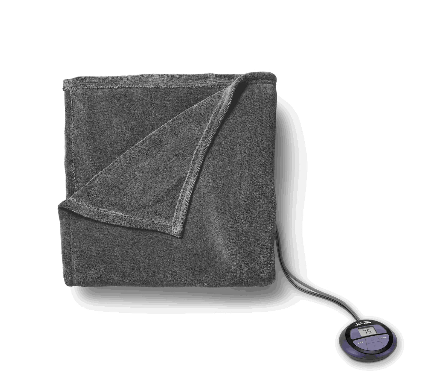 Sunbeam Royal Luxe Night Fog Heated Blanket 12-Heat Settings Twin