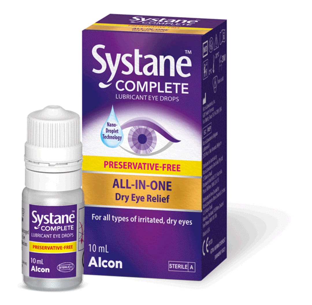 Systane Complete Lubricant Eye Drops Preservative-Free - 10ml