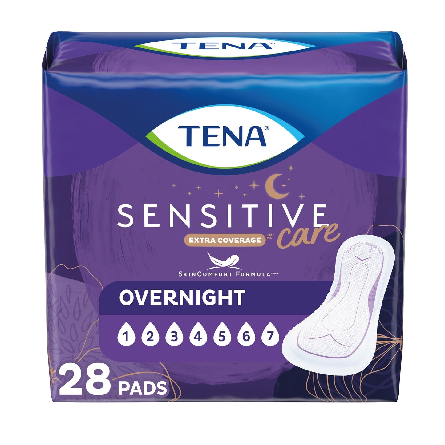 TENA Serenity Overnight Pads 3 x 28 Ct.