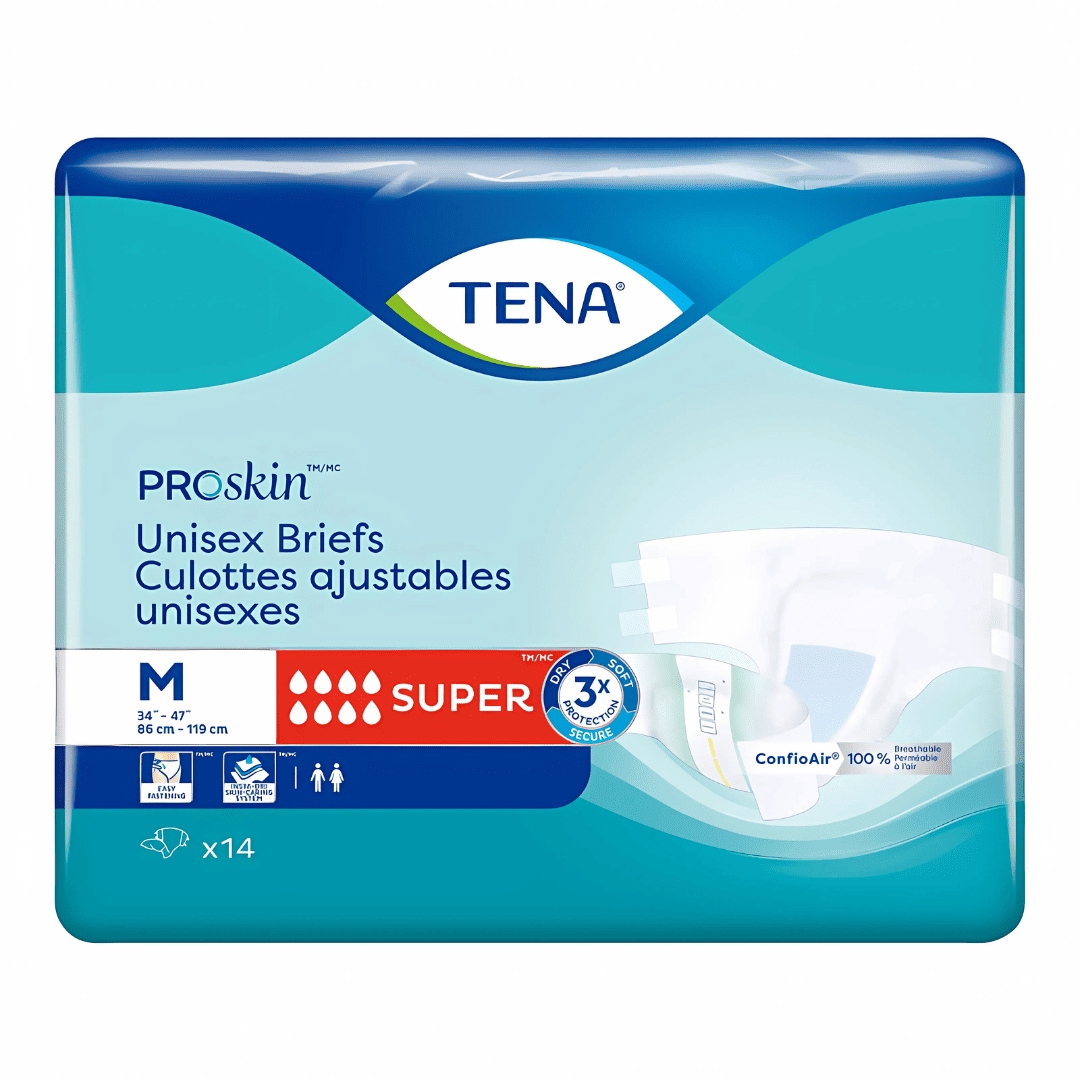 TENA Proskin Unisex Brief for Incontinence - Super - Medium - 14s