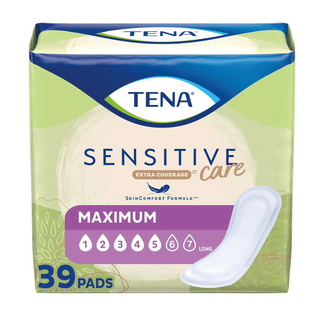 TENA Sensitive Care Extra Coverage Pads - Long - 39s