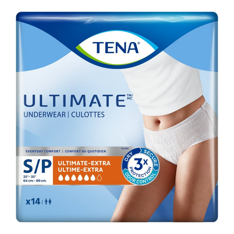 TENA Ultimate Incontinence Underwear - Small - 14s