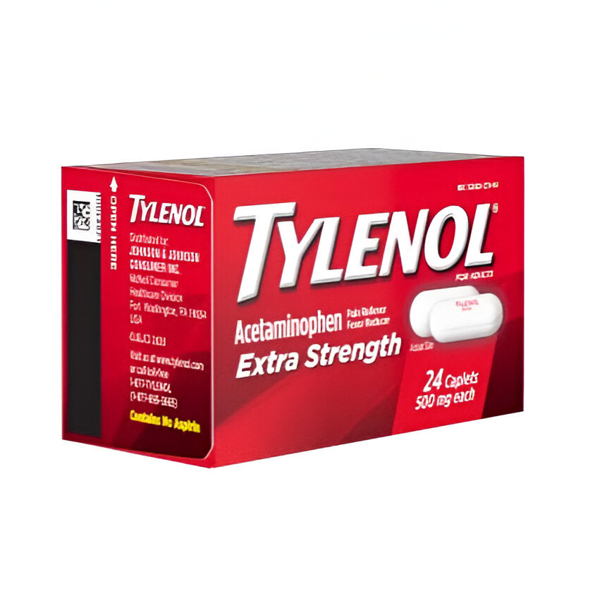 Tylenol* Extra Strength Acetaminophen Caplets - 500mg - 24's