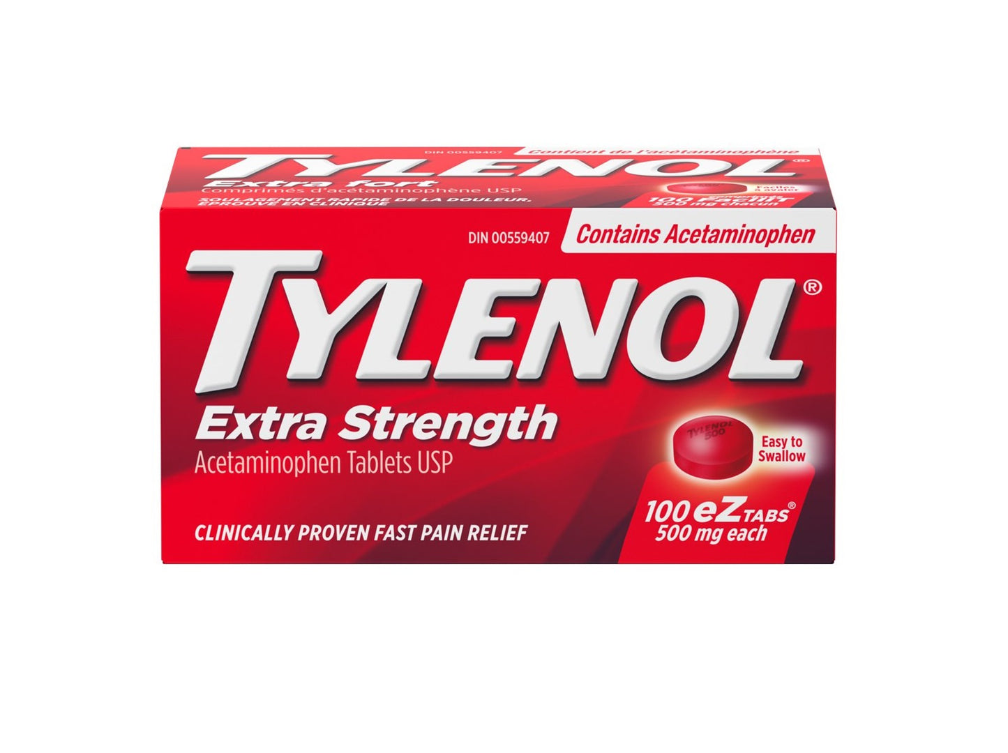 Tylenol* Extra Strength EZ Tablets - 100s