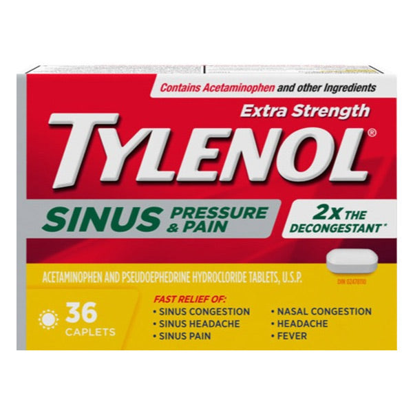 Tylenol* Extra Strength Sinus Pressure & Pain Caplets - 36's