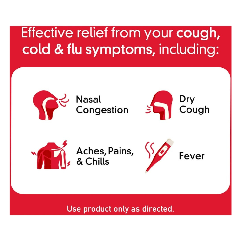 Tylenol Complete Cold & Flu Relie 40 Caplets for Cough, Fever & Congestion