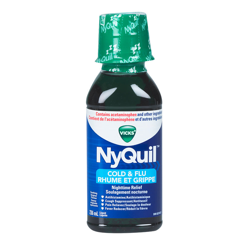 Vicks Nyquil Liquid for Cold and Flu - Original - 236ml
