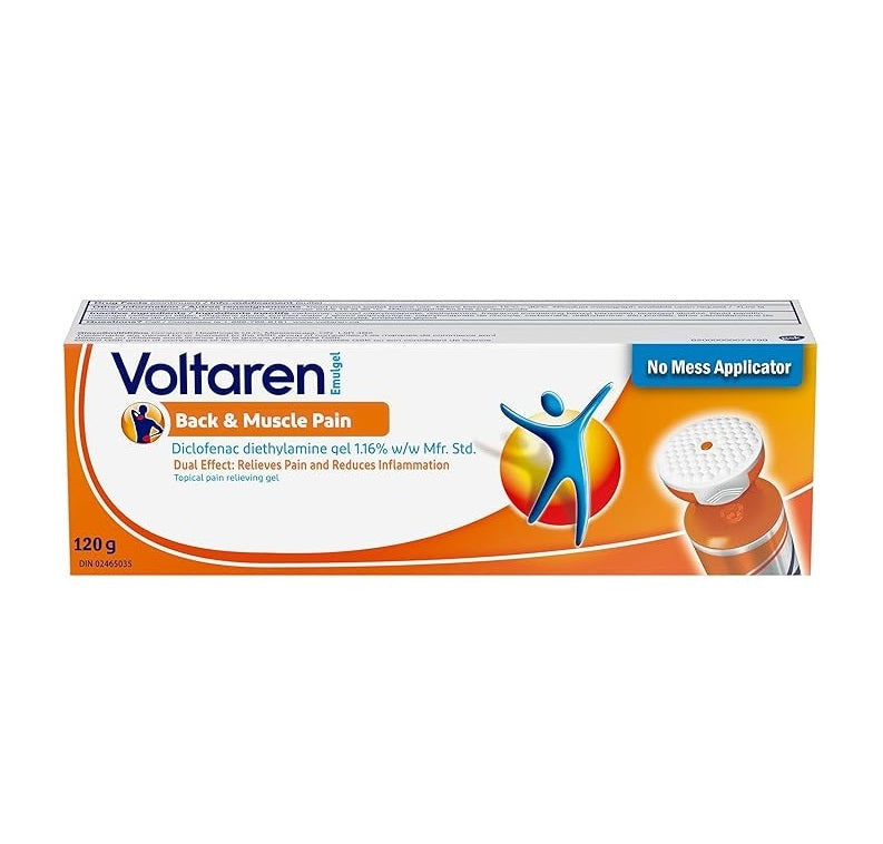 Voltaren Emulgel Back & Muscle Pain Topical Pain Relieving Gel - 120g