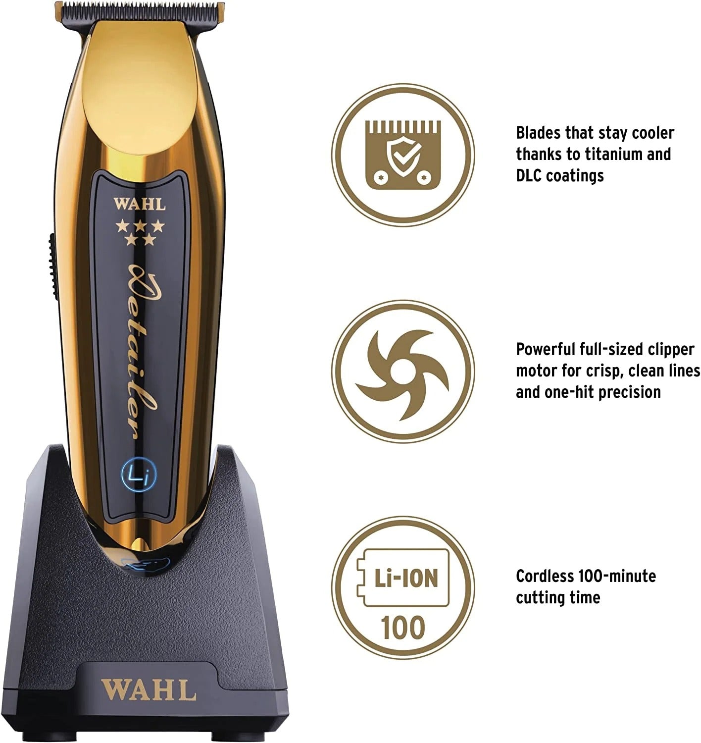 Wahl 5 Star Edition Cordless Gold Detailer Li powerful