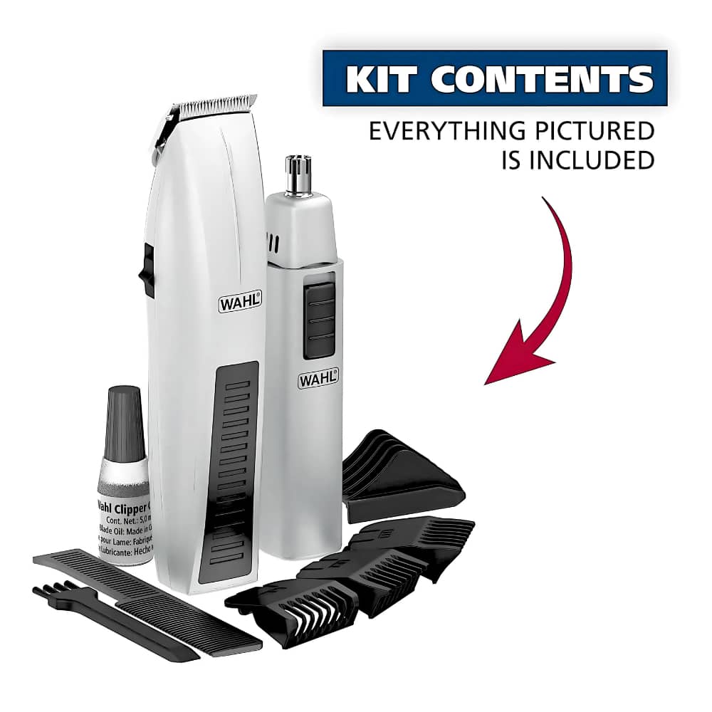 Wahl Mustache & Beard Battery Trimmer Kit with Bonus Nose