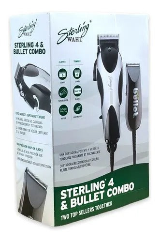 Wahl Professional Sterling 4 Clipper with Sterling Bullet Trimmer Combo