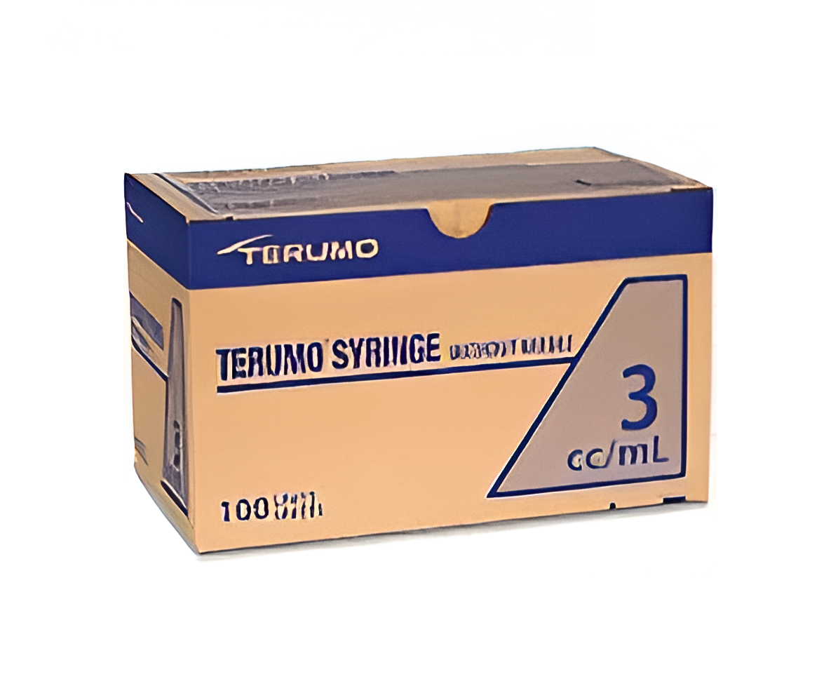 Terumo 3cc Luer Lock Syringe - 100/Box