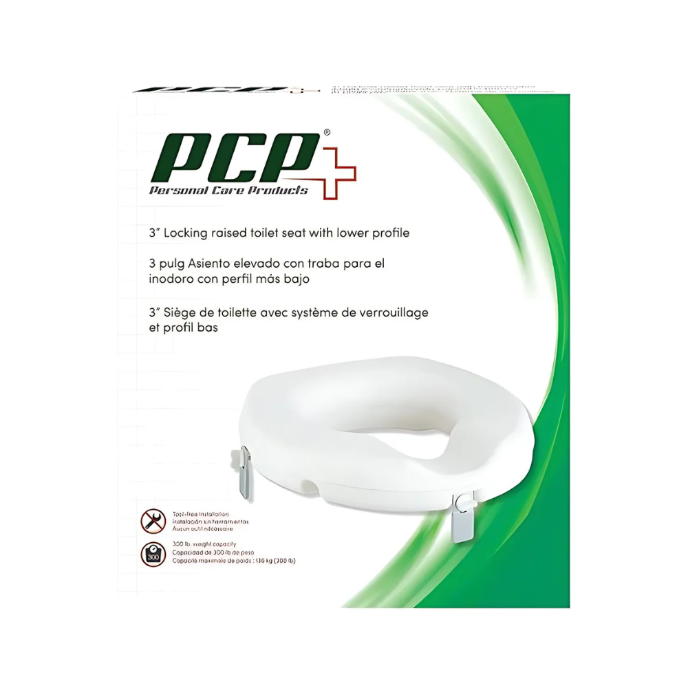 Airway 3" Universal Raised Toilet Seat
