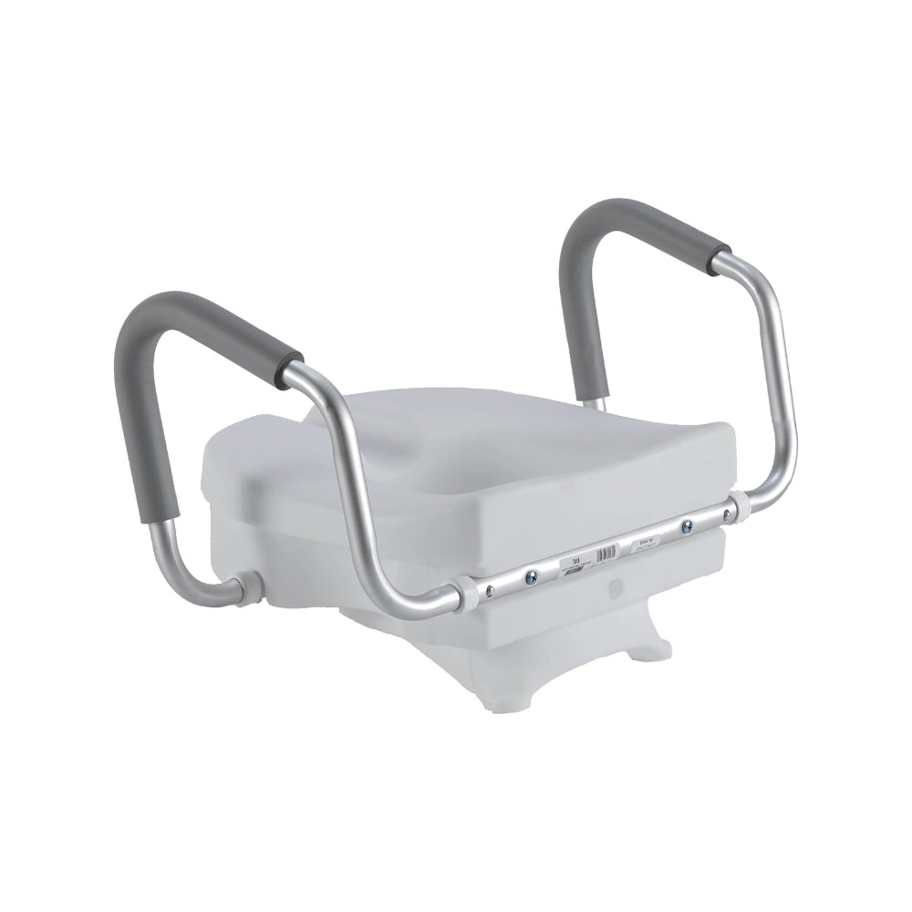 Airway Molded Raised Toilet Seat With Removable Arms