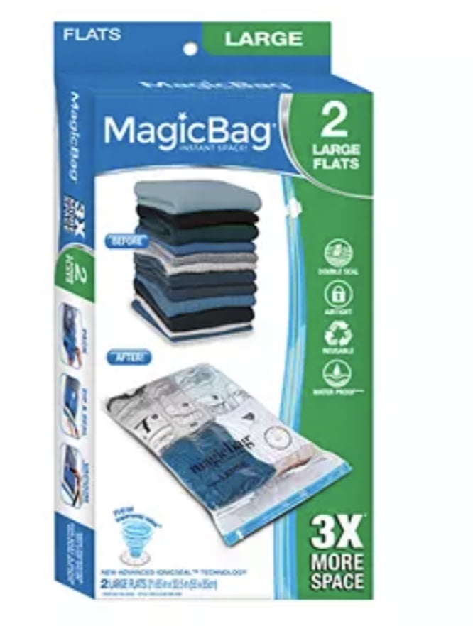 MagicBag Instant Space Vaccuum Storage Cube Medium Flats 2 Pack of 2 (4)